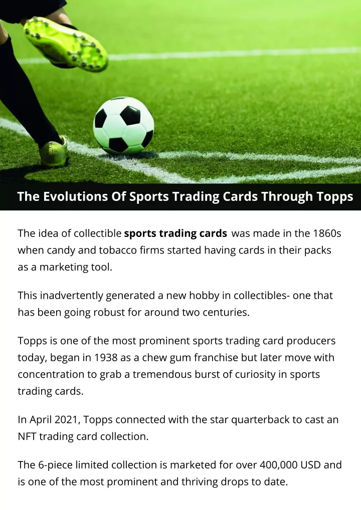 the evolutions of sports trading cards through