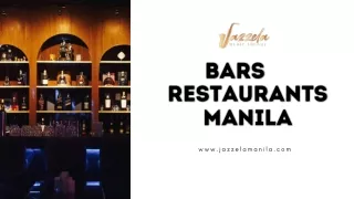 Bars & Restaurants in Manila | Jazzela Music Lounge