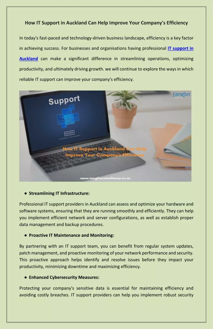 how it support in auckland can help improve your