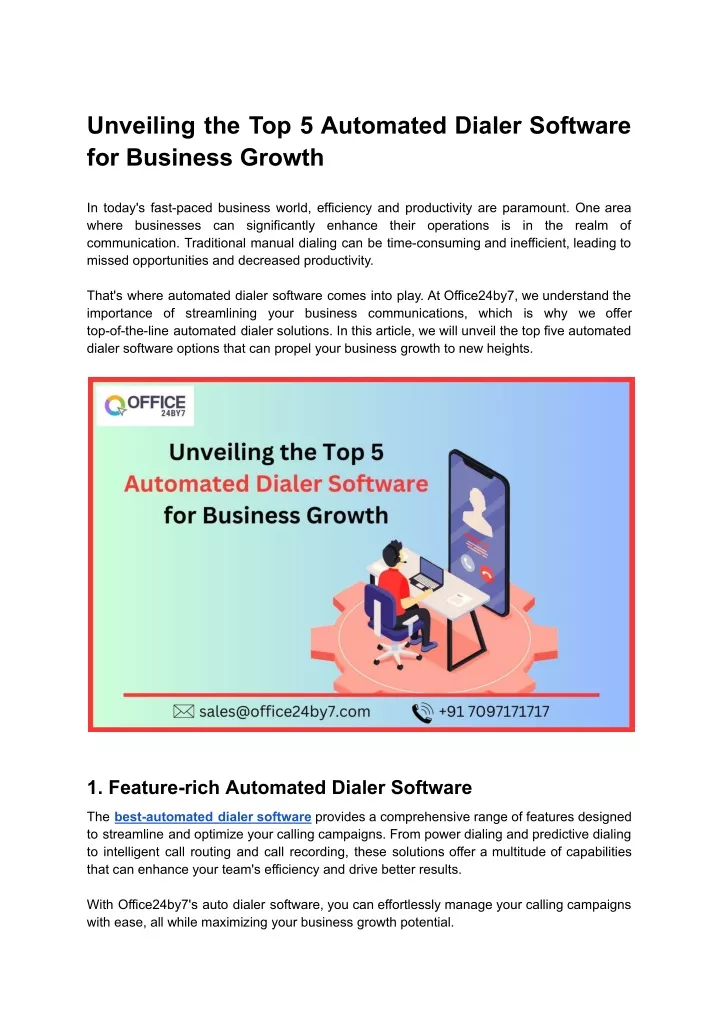 unveiling the top 5 automated dialer software