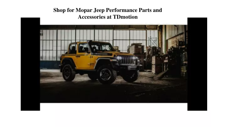 shop for mopar jeep performance parts