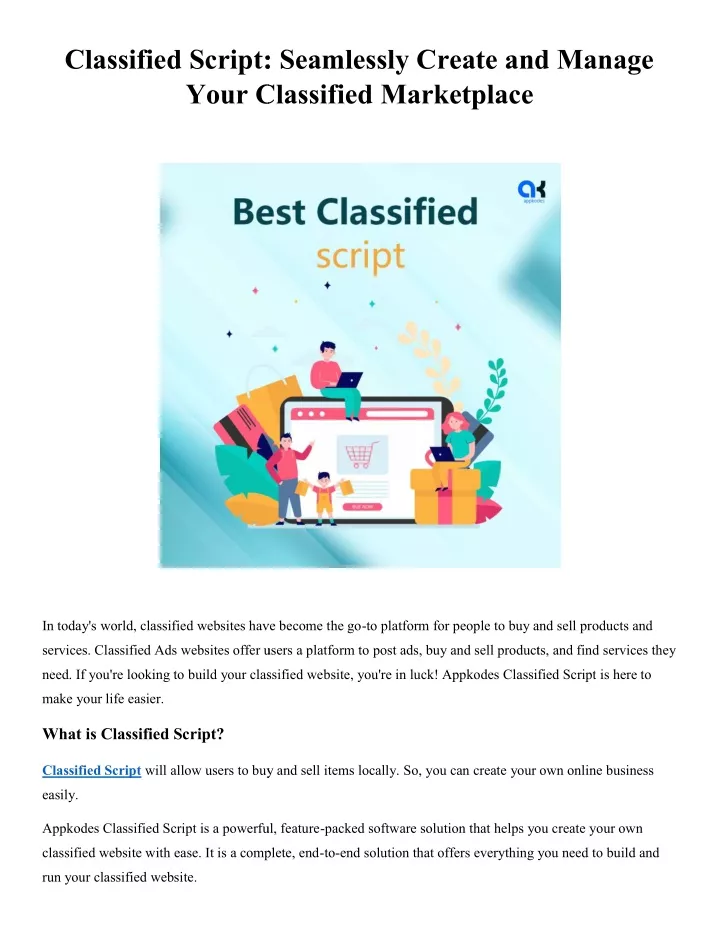 classified script seamlessly create and manage