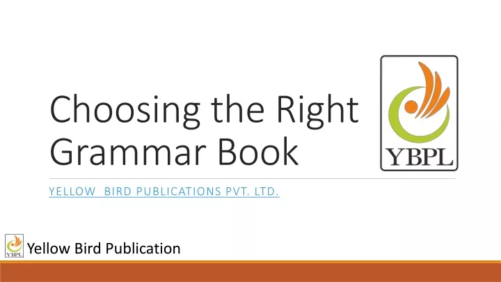 choosing the right grammar book