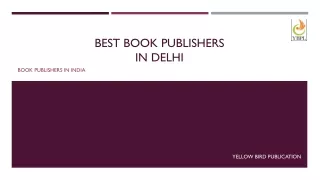 Best Book Publishers In Delhi