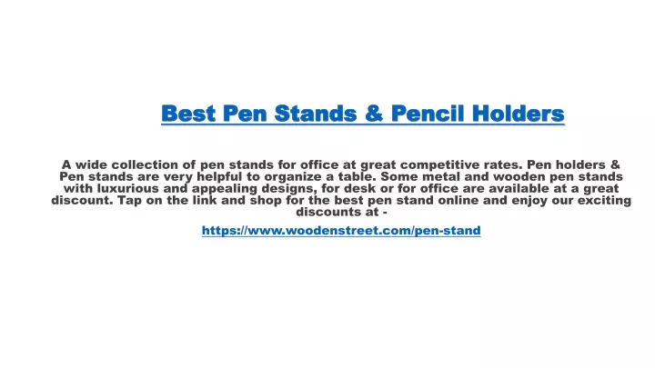 best pen stands pencil holders