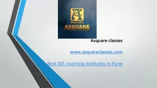 Best JEE coaching institutes in Pune