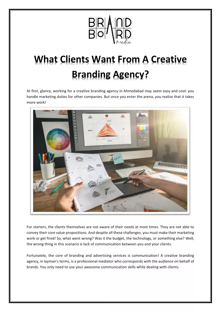 what clients want from a creative branding agency