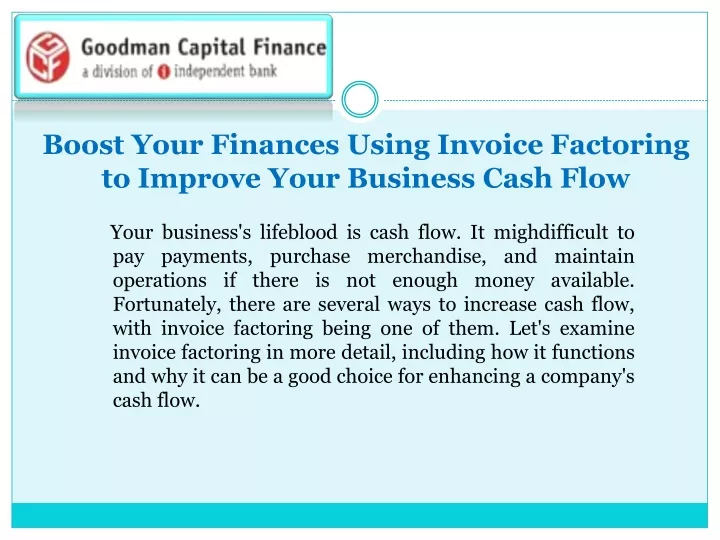 boost your finances using invoice factoring to improve your business cash flow