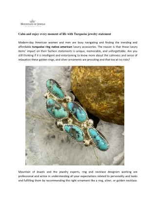Explore the Rich Heritage of Turquoise Necklaces