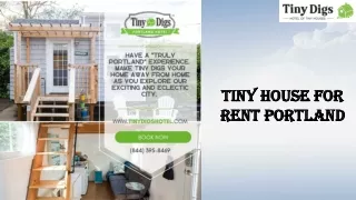 Tiny House For Rent Portland