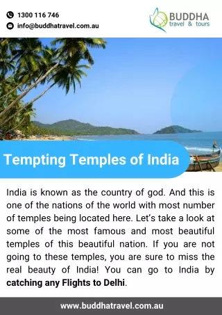 Tempting Temples of India