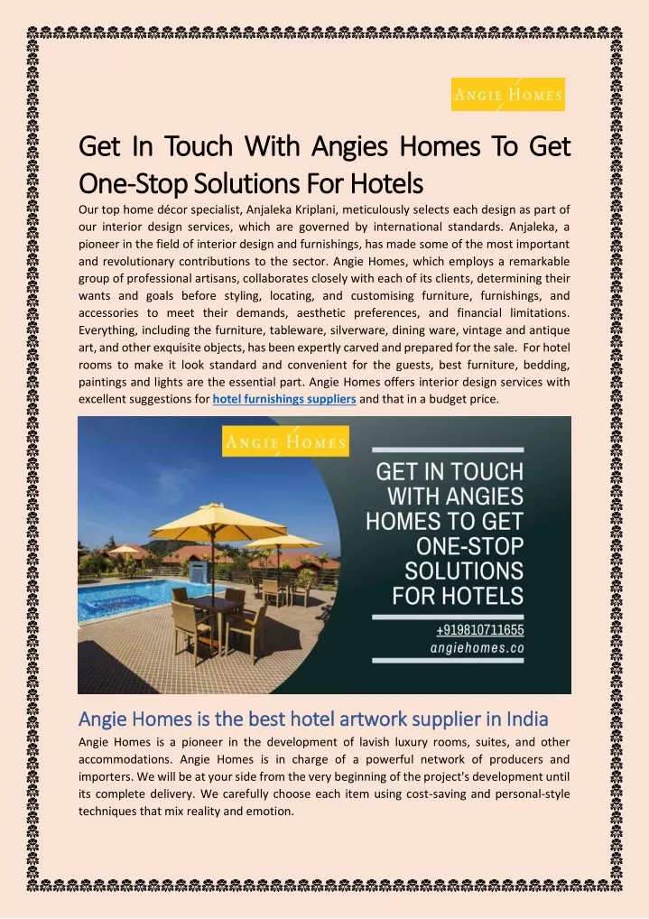 get in touch with angies homes