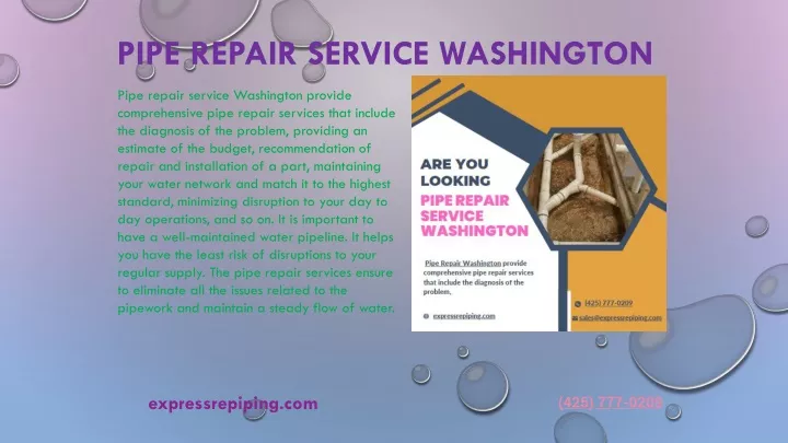 pipe repair service washington