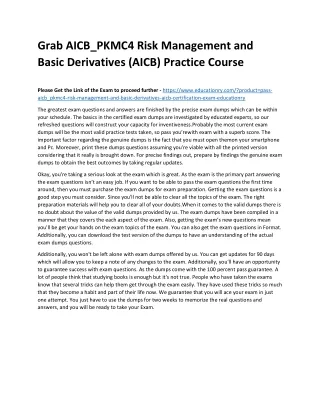 grab aicb pkmc4 risk management and basic