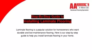 Step-By-Step Guide to Installing Laminate Flooring | AA Floors