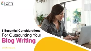 5 essential considerations