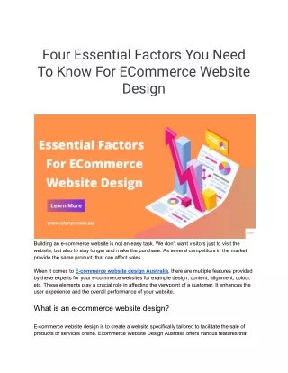 four essential factors you need to know