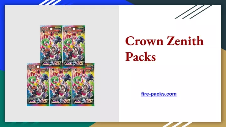 crown zenith packs
