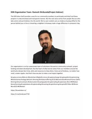 ksn organization team ramesh shrikonda project