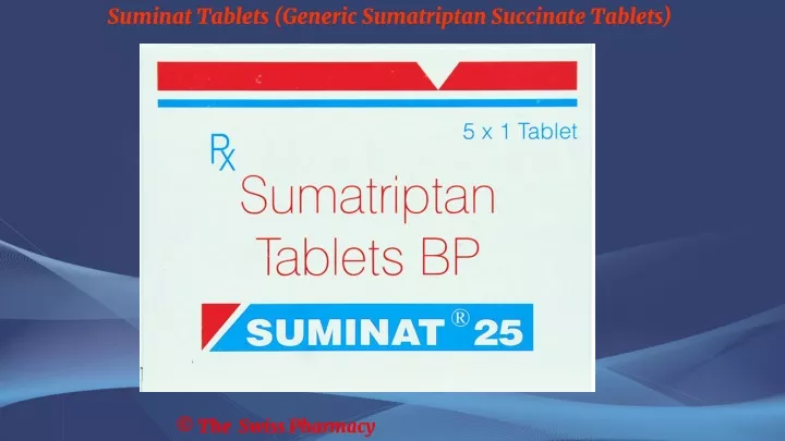 suminat tablets generic sumatriptan succinate