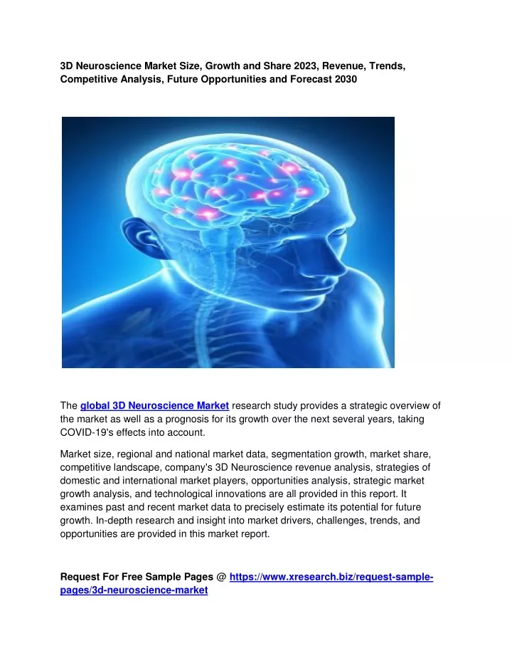 3d neuroscience market size growth and share 2023