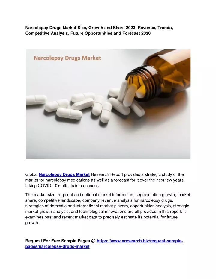 narcolepsy drugs market size growth and share