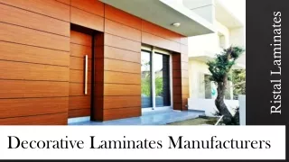Decorative Laminates Manufacturers