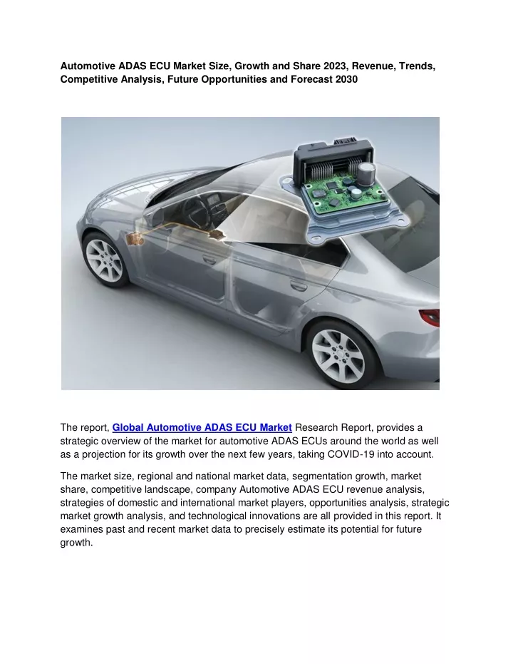 automotive adas ecu market size growth and share