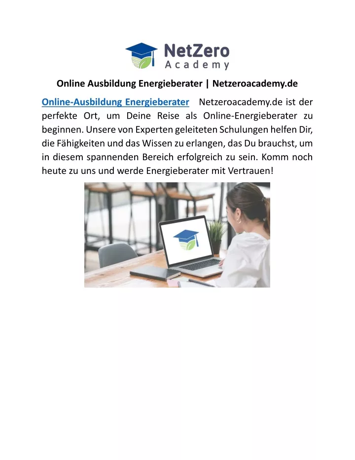 online ausbildung energieberater netzeroacademy de