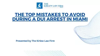 the top mistakes to avoid during a dui arrest