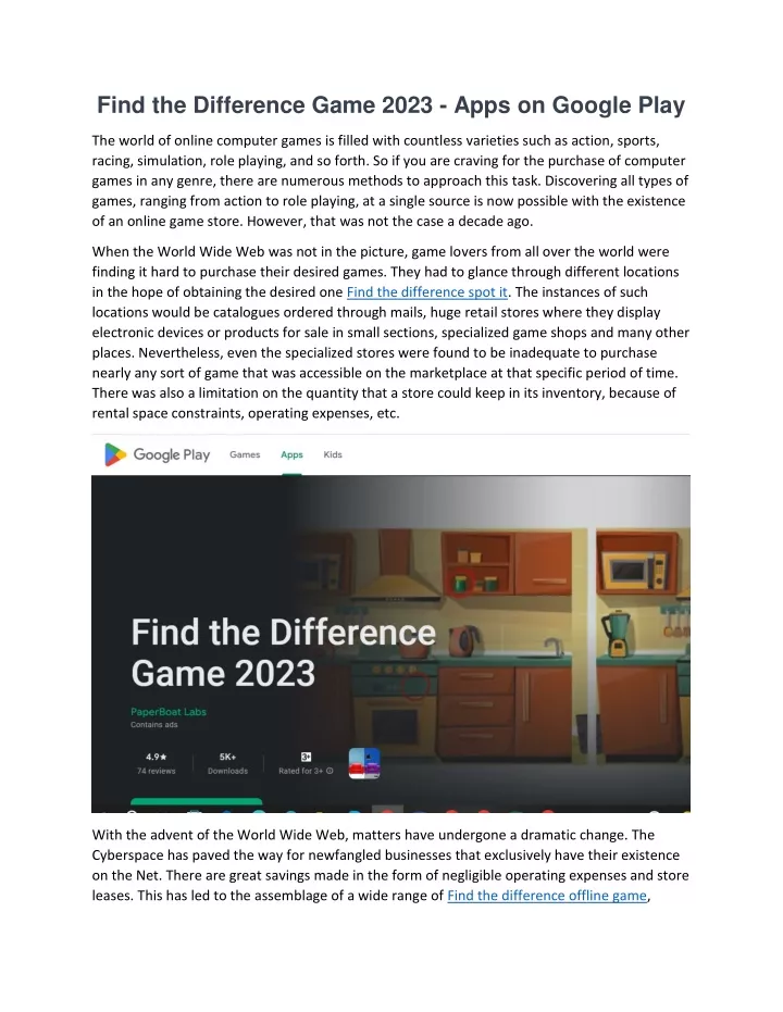 find the difference game 2023 apps on google play