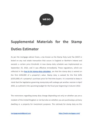 supplemental materials for the stamp