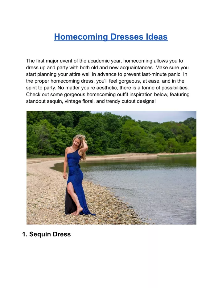 homecoming dresses ideas