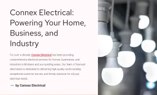 Connex-Electrical - Your Trusted Source for Quality Electrical Solutions