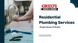 Fast and Efficient Residential Plumbing Services
