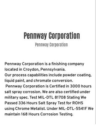 Pennway Corporation