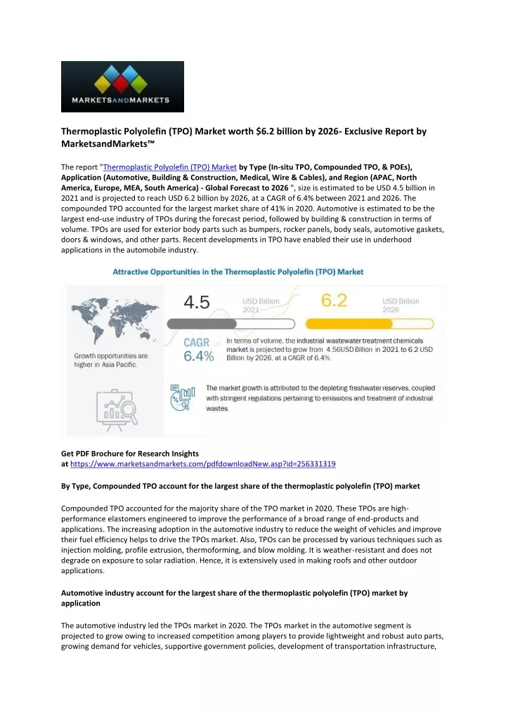 thermoplastic polyolefin tpo market worth