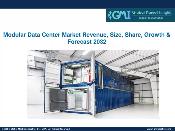 PPT - Modular Data Center Market Revenue, Size, Share, Growth ...