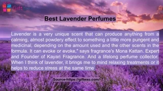 Best Lavender Perfumes
