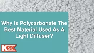 why is polycarbonate the best material used