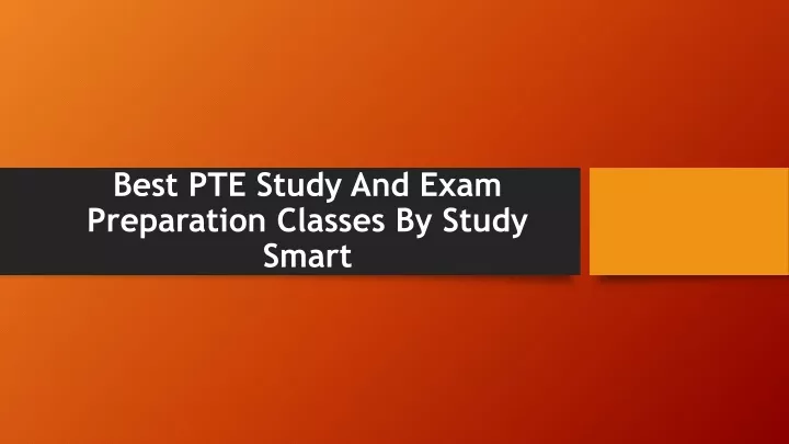 best pte study and exam preparation classes by study smart