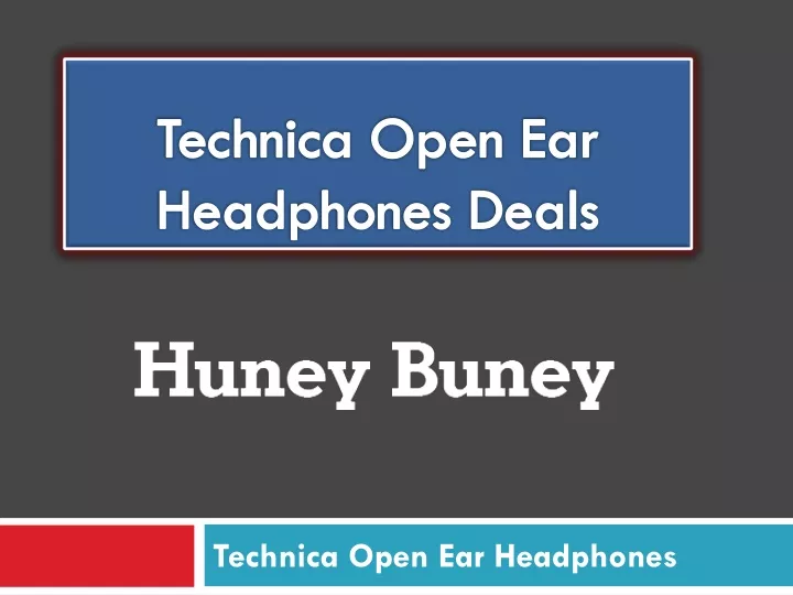 technica open ear headphones deals
