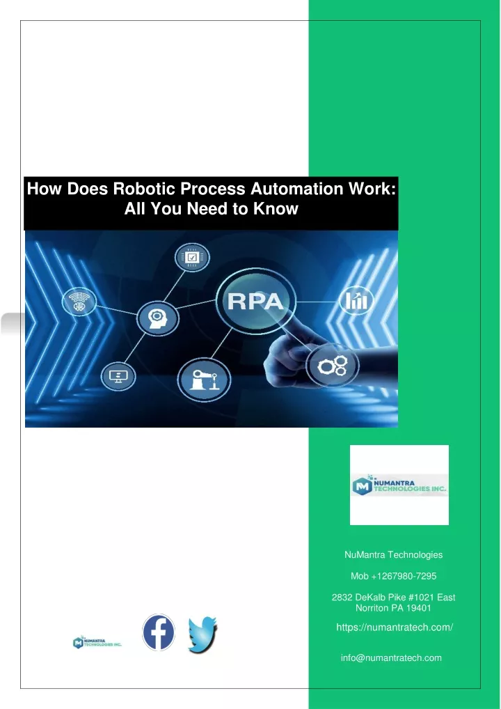 how does robotic process automation work