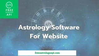 Astrology Software For Website