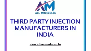 Third Party Injection Manufacturers in India | All Molecules