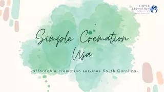 Affordable Cremation Services South Carolina