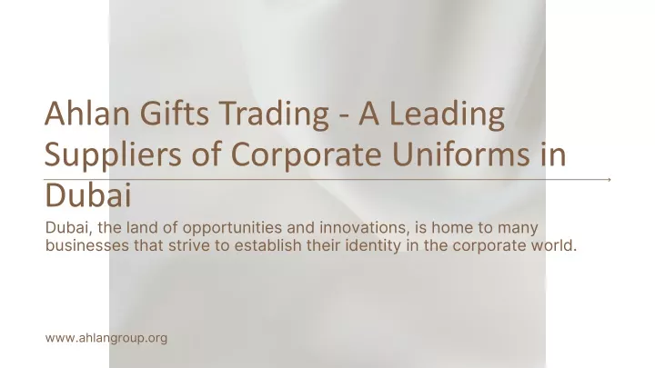ahlan gifts trading a leading suppliers