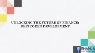 Defi token development