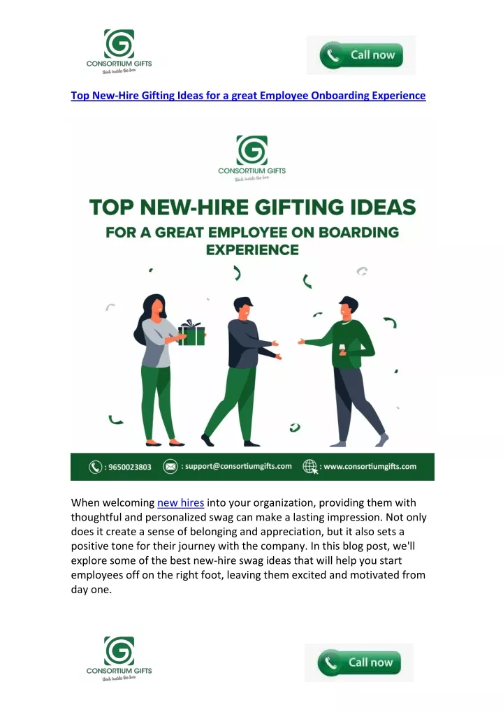 top new hire gifting ideas for a great employee