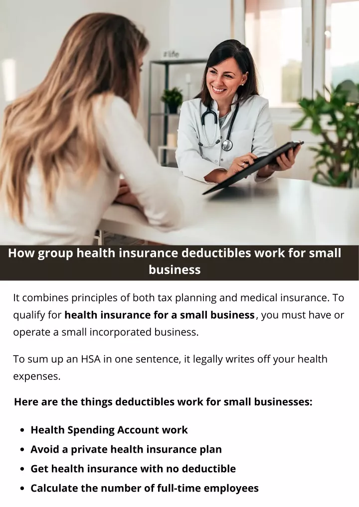 how group health insurance deductibles work